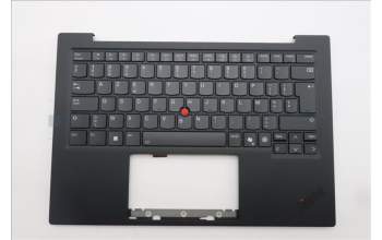 Lenovo 5M11S09533 C-Cover with keyboard, Belgian, Black, Backlight, UK