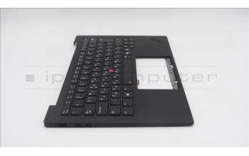 Lenovo 5M11S09537 C-Cover with keyboard, Bulgarian, Black, Backlight, UK