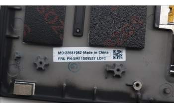 Lenovo 5M11S09537 C-Cover with keyboard, Bulgarian, Black, Backlight, UK