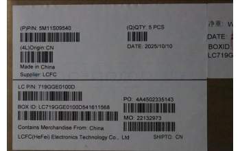 Lenovo 5M11S09540 C-Cover with keyboard, Czech Slovakian, Black, Backlight, UK