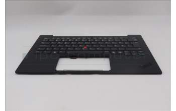 Lenovo 5M11S09543 C-Cover with keyboard, Danish, Black, Backlight, UK