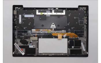 Lenovo 5M11S09549 C-Cover with keyboard, US English Euro, Black, Backlight, US