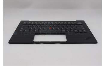 Lenovo 5M11S09549 C-Cover with keyboard, US English Euro, Black, Backlight, US