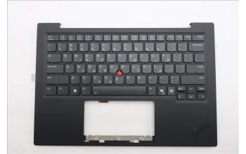 Lenovo 5M11S09556 C-Cover with keyboard, Greek, Black, Backlight, US