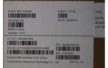 Lenovo 5M11S09560 C-Cover with keyboard, Hungarian, Black, Backlight, UK