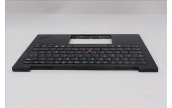 Lenovo 5M11S09565 C-Cover with keyboard, Italian, Black, Backlight, UK