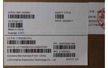 Lenovo 5M11S09581 C-Cover with keyboard, Russian, Black, Backlight, US