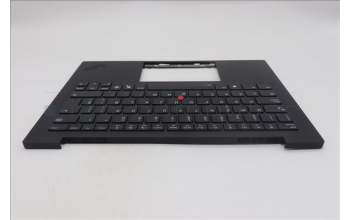Lenovo 5M11S09585 C-Cover with keyboard, Spanish, Black, Backlight, UK