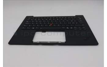 Lenovo 5M11S09588 C-Cover with keyboard, Switzerland, Black, Backlight, UK