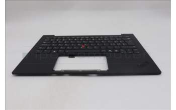 Lenovo 5M11S09589 C-Cover with keyboard, Switzerland, Black, Backlight, UK
