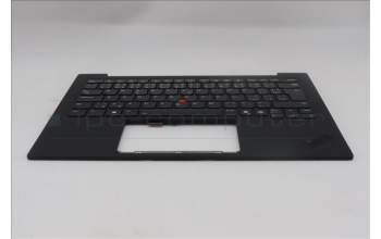Lenovo 5M11S09614 C-Cover with keyboard, Czech Slovakian, Black, Backlight, WWAN, UK