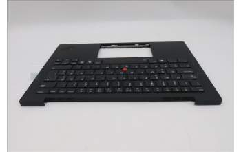 Lenovo 5M11S09621 C-Cover with keyboard, Estonian, Black, Backlight, WWAN, UK