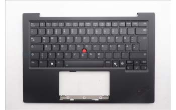 Lenovo 5M11S09629 C-Cover with keyboard, German, Black, Backlight, WWAN, UK