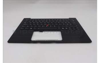 Lenovo 5M11S09657 C-Cover with keyboard, Slovenian, Black, Backlight, WWAN, UK