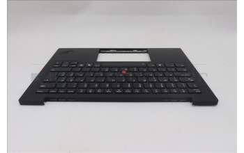 Lenovo 5M11S09657 C-Cover with keyboard, Slovenian, Black, Backlight, WWAN, UK