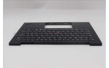 Lenovo 5M11S09662 C-Cover with keyboard, Switzerland, Black, Backlight, WWAN, UK