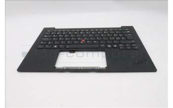 Lenovo 5M11S09663 C-Cover with keyboard, Switzerland, Black, Backlight, WWAN, UK