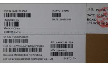 Lenovo 5M11S09688 C-Cover with keyboard, French, Black, US