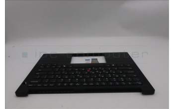 Lenovo 5M11S09693 C-Cover with keyboard, Greek, Black, US