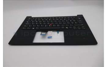 Lenovo 5M11S09708 C-Cover with keyboard, Slovenian, Black, UK