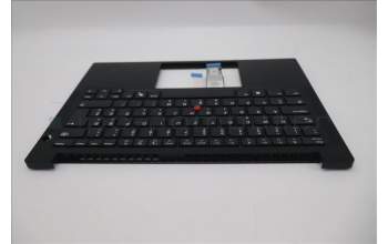 Lenovo 5M11S09708 C-Cover with keyboard, Slovenian, Black, UK