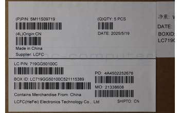 Lenovo 5M11S09719 C-Cover with keyboard, UK English, Black, UK