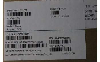 Lenovo 5M11S09720 C-Cover with keyboard, US English Euro, Black, US