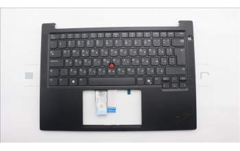 Lenovo 5M11S09724 C-Cover with keyboard, Bulgarian, Black, UK