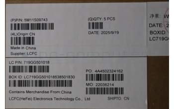 Lenovo 5M11S09743 C-Cover with keyboard, Ukraine, Black, US