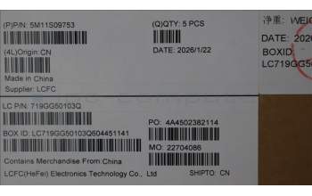 Lenovo 5M11S09753 C-Cover with keyboard, Arabic, Black, Backlight, US