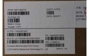 Lenovo 5M11S09772 C-Cover with keyboard, German, Black, Backlight, UK