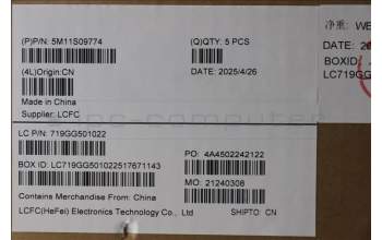 Lenovo 5M11S09774 C-Cover with keyboard, German, Black, Backlight, UK