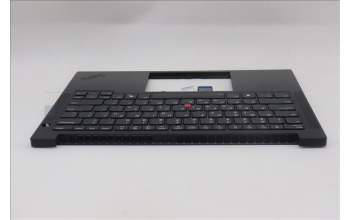 Lenovo 5M11S09778 C-Cover with keyboard, Greek, Black, Backlight, US