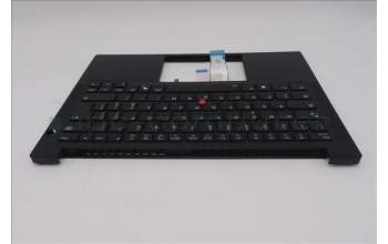 Lenovo 5M11S09788 C-Cover with keyboard, Italian, Black, Backlight, UK