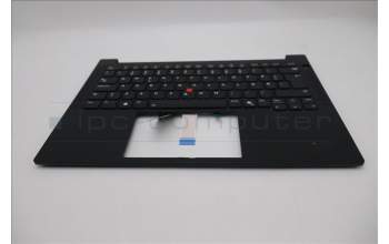 Lenovo 5M11S09792 C-Cover with keyboard, Norwegian, Black, Backlight, UK