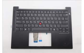 Lenovo 5M11S09802 C-Cover with keyboard, Russian, Black, Backlight, US
