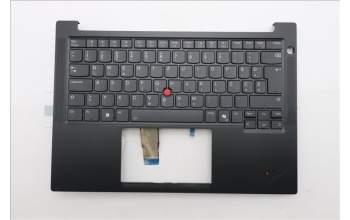 Lenovo 5M11S09810 C-Cover with keyboard, Slovenian, Black, Backlight, UK
