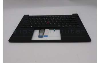 Lenovo 5M11S09832 C-Cover with keyboard, US English Euro, Black, Backlight, US