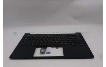 Lenovo 5M11S09840 C-Cover with keyboard, Bulgarian, Black, Backlight, UK