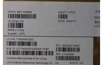 Lenovo 5M11S09894 C-Cover with keyboard, French, Black, US