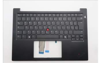 Lenovo 5M11S09897 C-Cover with keyboard, German, Black, UK