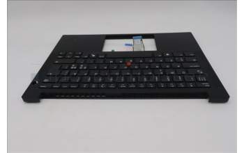 Lenovo 5M11S09918 C-Cover with keyboard, Nordic, Black, UK