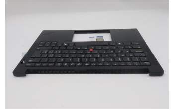 Lenovo 5M11S09921 C-Cover with keyboard, Switzerland, Black, UK