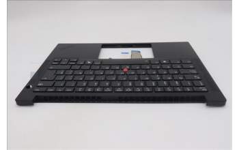 Lenovo 5M11S09972 C-Cover with keyboard, Spanish, Black, Backlight, UK