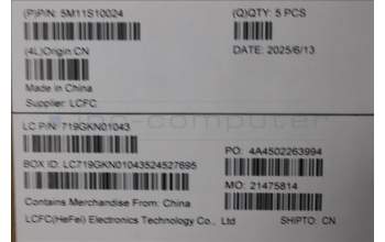 Lenovo 5M11S10024 C-Cover with keyboard, Nordic, Black, Backlight, UK