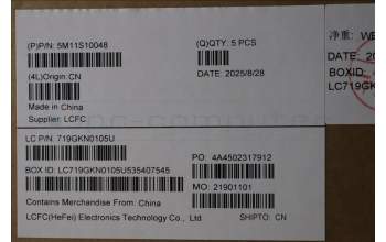 Lenovo 5M11S10048 C-Cover with keyboard, Bulgarian, Black, Backlight, UK