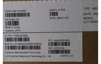 Lenovo 5M11S10093 C-Cover with keyboard, Arabic, Black, US