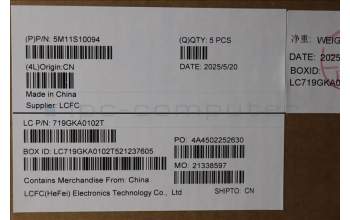 Lenovo 5M11S10094 C-Cover with keyboard, Arabic, Black, US