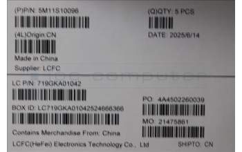 Lenovo 5M11S10096 C-Cover with keyboard, Belgian, Black, UK