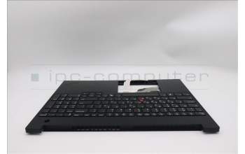Lenovo 5M11S10106 C-Cover with keyboard, Greek, Black, US
